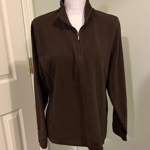 L.L. Bean Chocolate Brown Fleece Jacket